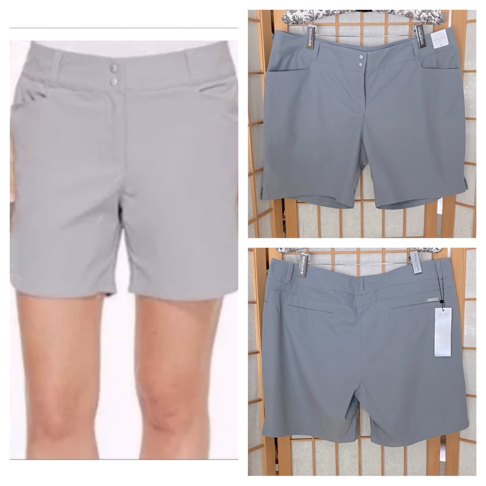Adidas Grey Athletic Activewear Shorts SZ 14 NWT